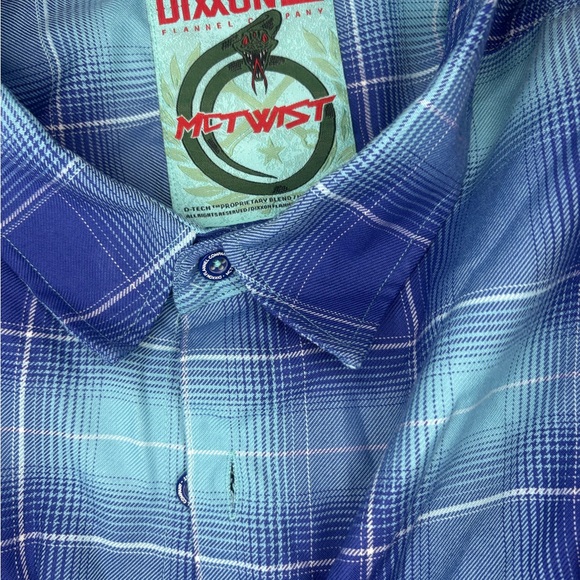 DIXXON Blue and White Plaid Shirt - Picture 2 of 8